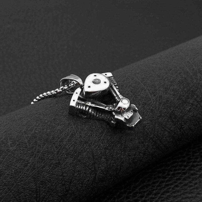 punk style mask men's pendant titanium steel hanging neck jewelry student hipster sale