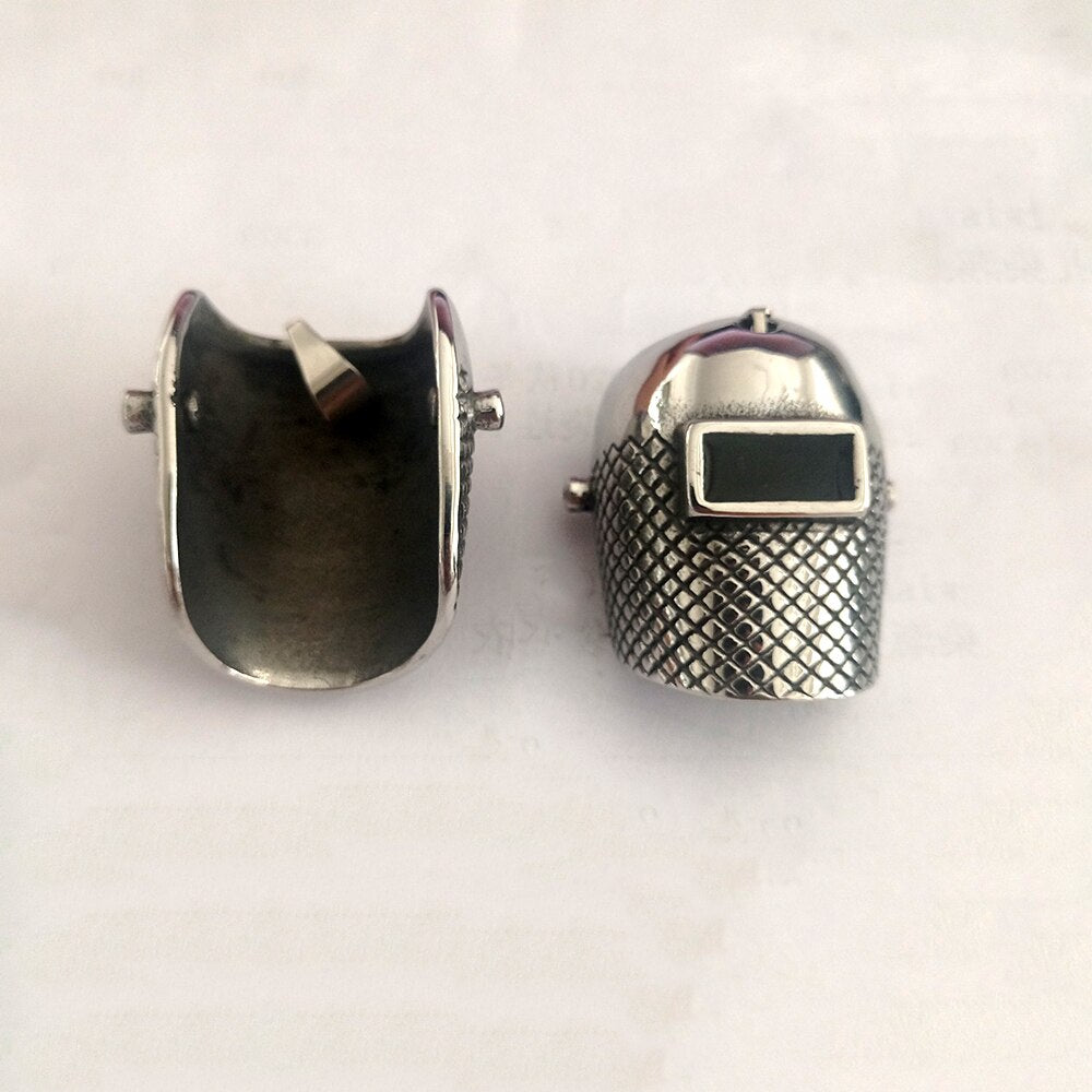 punk style mask men's pendant titanium steel hanging neck jewelry student hipster sale