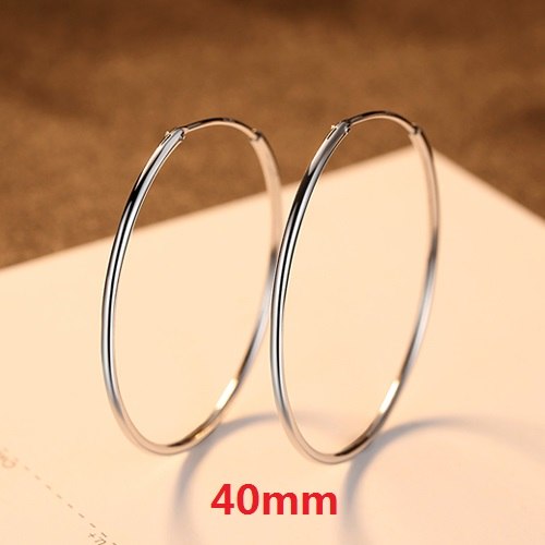 Fashionable and simple Popular Huggie Hoop Earrings for Women Sterling Silver Classic Minimalistic Circle Earring Fine Jewelry