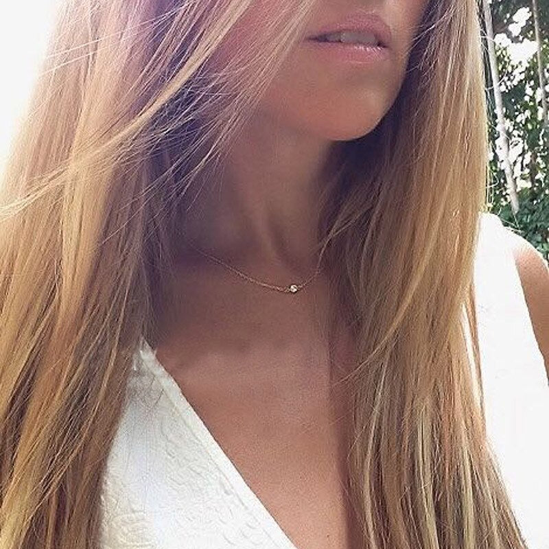 Back Drop Chain Necklaces For Women Elegant Long Crystal Wedding Accessories Backless Chain Beach Jewelry