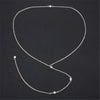 Back Drop Chain Necklaces For Women Elegant Long Crystal Wedding Accessories Backless Chain Beach Jewelry
