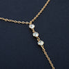 Back Drop Chain Necklaces For Women Elegant Long Crystal Wedding Accessories Backless Chain Beach Jewelry