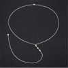 Back Drop Chain Necklaces For Women Elegant Long Crystal Wedding Accessories Backless Chain Beach Jewelry
