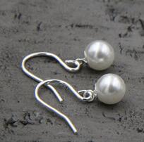 New Fashion Shell Pearl Earrings For Women High Quality S925 Pure Silver Jewelry 6mm 8mm 12mm TYC192