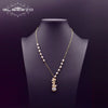 GLSEEVO Fresh Water White Real Pearl Pendant Necklace For Women Engagement Party Flower Vintage Handmade  Jewelry GN0155