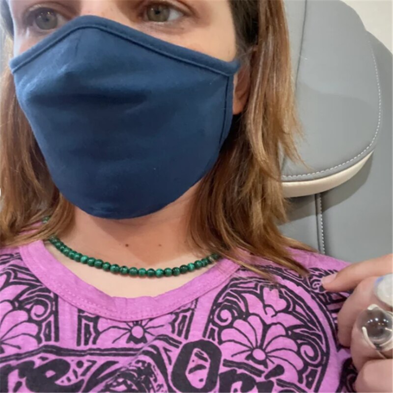 Genuine Malachite Crystal Necklace for Men/women 6mm Bead Size Handmade in China,protection Stone Green Malachite Choker