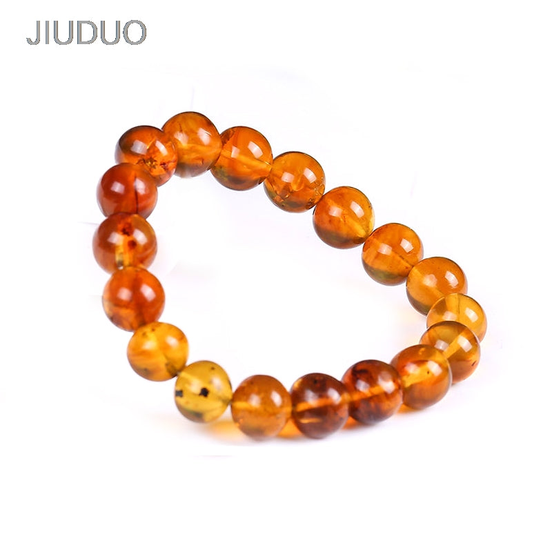Genuine Myanmar amber natural original stone mine DIY bracelet