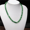 Genuine Natural Green 8mm Jade Beads Necklace Jadeite Jewelry Charm Accessories Lucky Amulet Gifts for Women Her Men