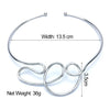 Geometric Alloy Chokers Necklaces For Women Punk Fashion Jewelry Design Statement Bib Collar Necklace
