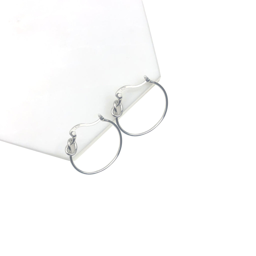 Geometric Circle Designer Individuality Hoop Earrings 925 Sterling Silver Jewelry Woman Gift Fashion