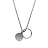 Geometric Circle Dual-Purpose Titanium Steel Necklace 2021Temperament Men and Women Hip-hop Punk Style Pendant Does