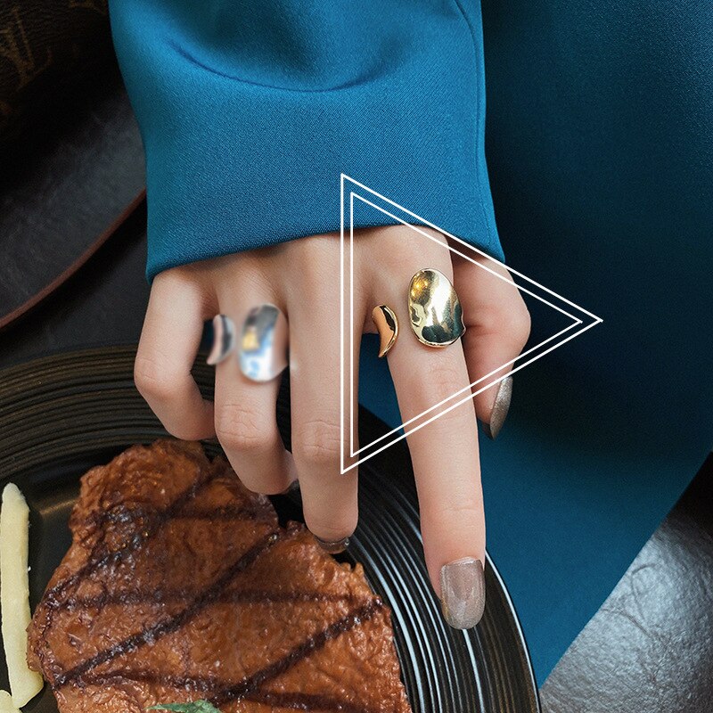 Geometry Slytherin Woman Rings Engagement Adjustable Boho Ring  Quality Jewelry Gift  GaaBou Jewellery