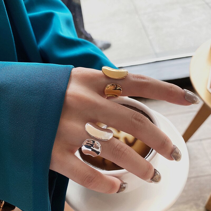Geometry Slytherin Woman Rings Engagement Adjustable Boho Ring  Quality Jewelry Gift  GaaBou Jewellery