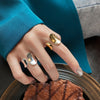 Geometry Slytherin Woman Rings Engagement Adjustable Boho Ring  Quality Jewelry Gift  GaaBou Jewellery