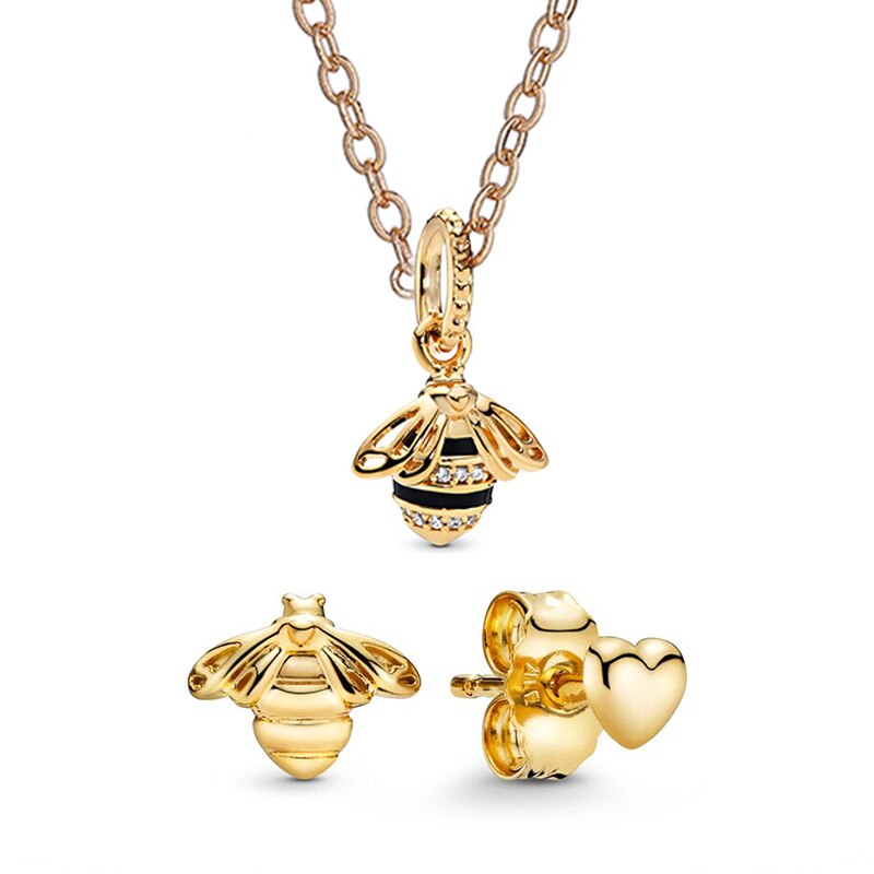 Gold Color Crystal Jewelry Sets NE+EA 20 Styles Fine Earrings Necklace Jewelry Set For Women Wedding Jewelry Dropshippig