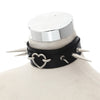 Goth Spiked Choker Collar  Black Pu Leather Gothic Necklace Woman Punk Studded Chocker Emo Cosplay Jewelry