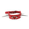 Goth Spiked Choker Collar  Black Pu Leather Gothic Necklace Woman Punk Studded Chocker Emo Cosplay Jewelry