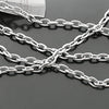 (16551-G)1 Meter Width 4.5MM 6MM 7MM Stainless Steel Color Iron Round Oval Shape Link Chains  Connect Chains