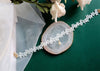 HUANZHI 2021 Sweet  Wavy Flower White Lace Imitation Pearl Pendant Clavicle Chain Choker Necklace for Women Wedding Jewelry