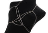 Sexy Rhinestone Body Chain for Women Boho Jewelry Cross Chest Chain Shining Crystal Party Wedding Chest Decoration Accessory