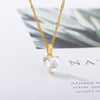 Heart Necklaces for Women Stainless Steel Gold Zircon Chain Heart Lover Necklace Clavicle Choker Valentine Jewelry Wedding Gift