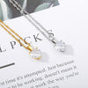 Heart Necklaces for Women Stainless Steel Gold Zircon Chain Heart Lover Necklace Clavicle Choker Valentine Jewelry Wedding Gift