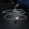 Heart Pendant Necklace For Women Choker Silver Color Wedding Girls Neck Chain Jewelry Girlfriend Valentines Day Gifts