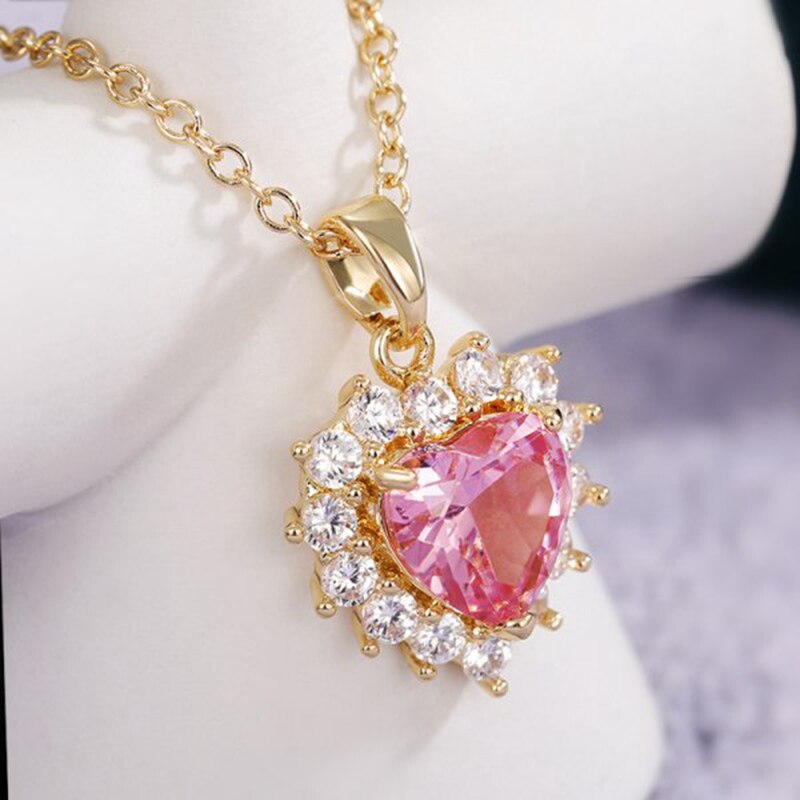 Heart Pendant Necklace For Women Choker Silver Color Wedding Girls Neck Chain Jewelry Girlfriend Valentines Day Gifts