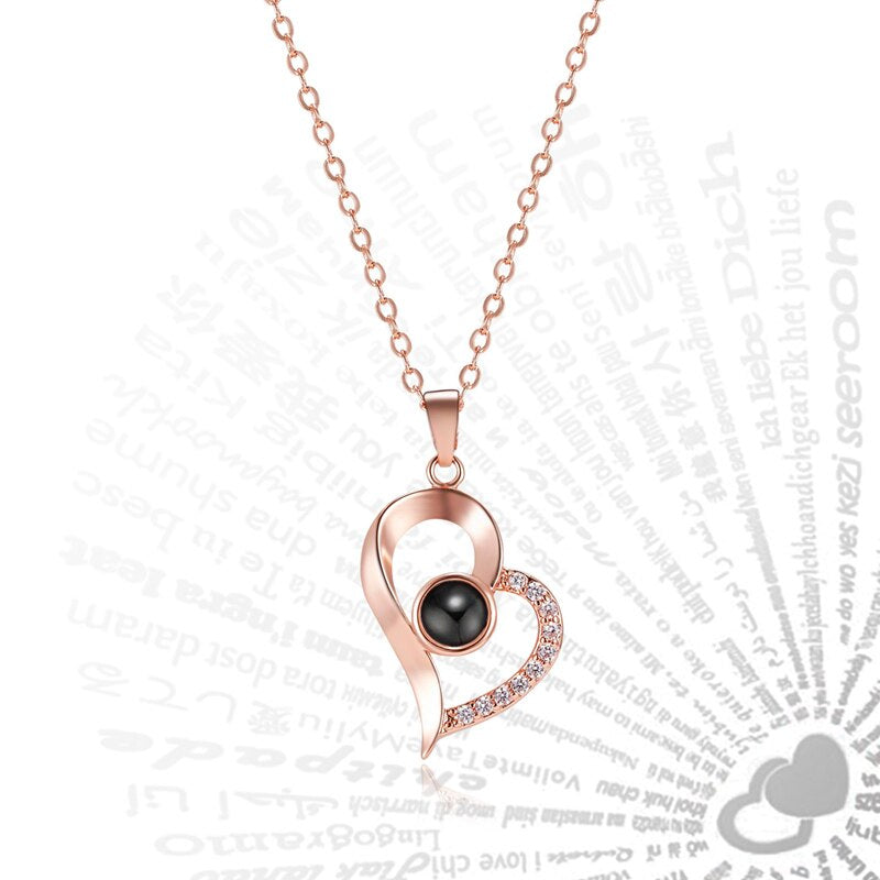 Heart Pendant Necklace For Women Choker Silver Color Wedding Girls Neck Chain Jewelry Girlfriend Valentines Day Gifts