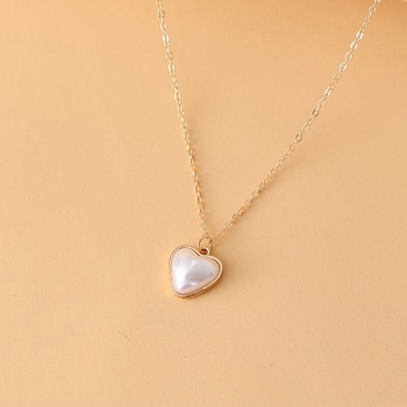 Heart Pendant Necklace For Women Choker Silver Color Wedding Girls Neck Chain Jewelry Girlfriend Valentines Day Gifts