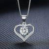 Heart Pendant Necklace For Women Choker Silver Color Wedding Girls Neck Chain Jewelry Girlfriend Valentines Day Gifts