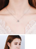 Zircon Square Pendants And Necklaces For Women 925 Stamp Silver Color Wedding Party Female Jewelry Gift
