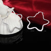 925 Stamp Silver Color Women's 55MM/5.5CM Star Hoop Earrings Wedding Party Jewelry Female Christmas Gift 2022 GaaBou