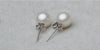 925 Stamp Silver Color Earrings Pearl Retro Studs Earring Women Girl Ladies Jewelry Wedding Gift
