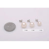 925 Stamp Silver Color Earrings Pearl Retro Studs Earring Women Girl Ladies Jewelry Wedding Gift