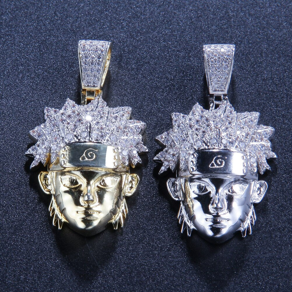 Hip Hop Full AAA CZ Zircon Bling Iced Out Cartoon Pendants Necklace for Men Rapper Jewelry Gold Silver Gift