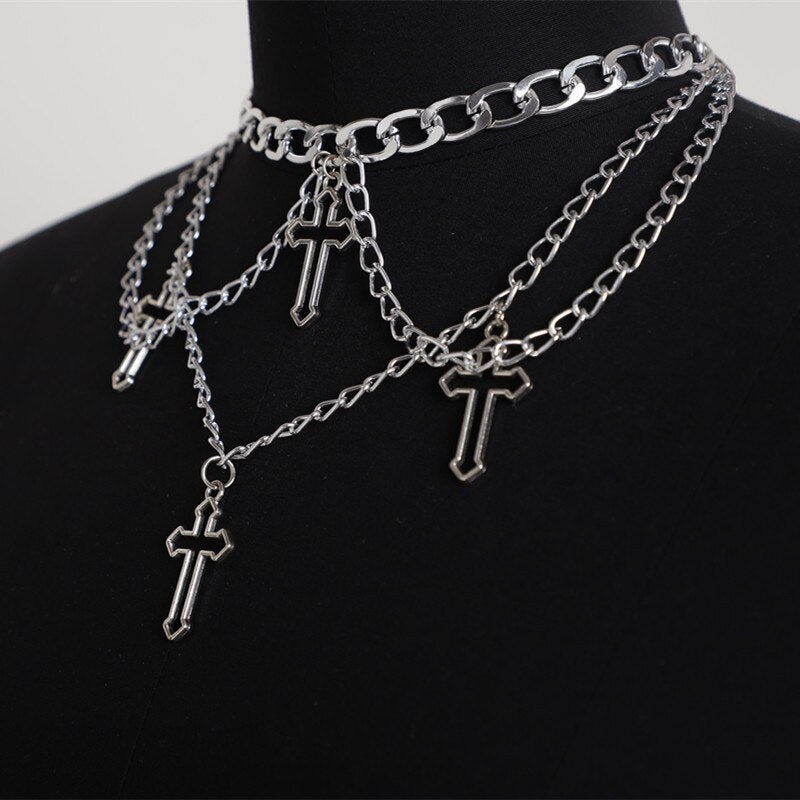 aesthetic emo necklace