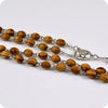 Holy soil TERRA JERUSALEM Oval Wood Rosary Beads INRI Jesus Cross Crucifix Pendant Necklaces Catholic Religious Jewelry