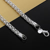 925 Stamped Silver Classic Simple 6mm twisted circle Necklaces for woman men fine party Jewelry Christmas Gifts