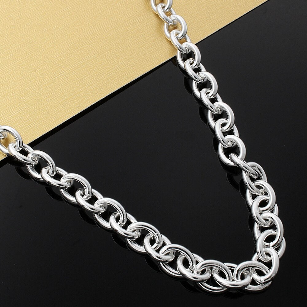 925 Stamped Silver Necklaces for Men's woman  designer party wedding accessories fine Jewelry Christmas Gifts