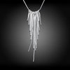 Charms tassel snake chain wicker 925 Stamped Silver necklace noble Jewelry for woman party wedding Holiday gifts