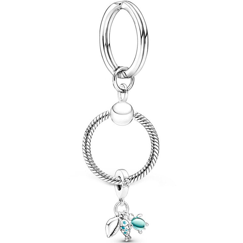 Zinc Alloy Silver Plated Keychain For Women Men Lovers Gift Wedding Couple Lemon Pendant Keyring Key Chain