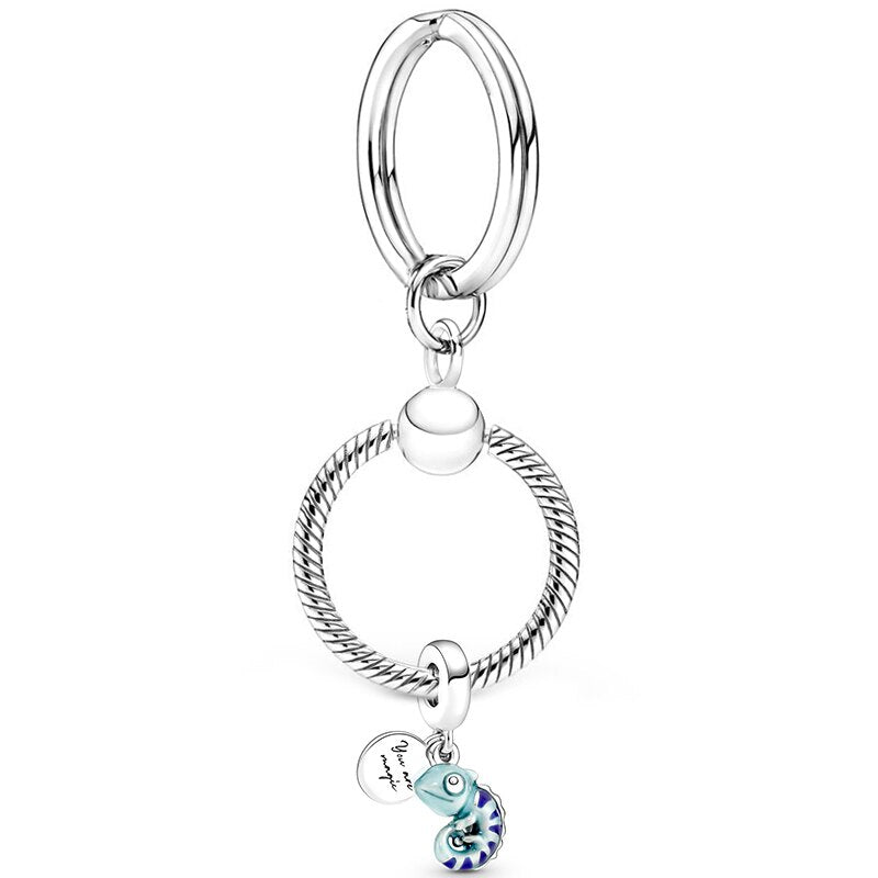 Zinc Alloy Silver Plated Keychain For Women Men Lovers Gift Wedding Couple Lemon Pendant Keyring Key Chain