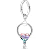 Zinc Alloy Silver Plated Keychain For Women Men Lovers Gift Wedding Couple Lemon Pendant Keyring Key Chain