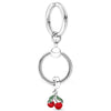 Zinc Alloy Silver Plated Keychain For Women Men Lovers Gift Wedding Couple Lemon Pendant Keyring Key Chain