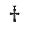 Selling Stainless Steel Jewelry Men's Cross Necklace Gold/Black/Blue Wedding Gift Pendant For Men
