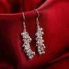 Street 925 sterling Silver fine Grape beads pendant earrings ring necklace for women Jewelry set wedding Party gifts