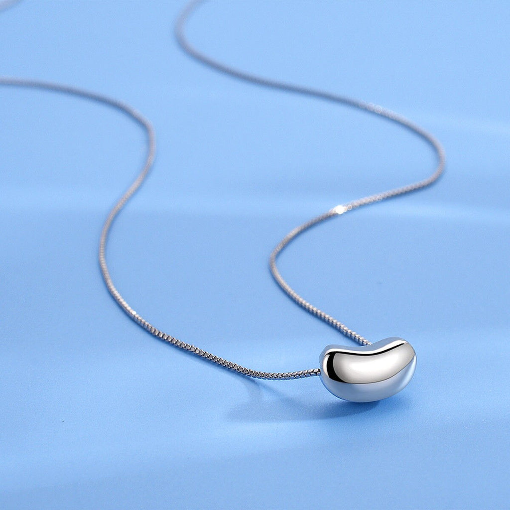charm 925 Stamped Silver romanticAcacia beans pendant Necklace for Women party wedding Popular Jewelry Holiday gift