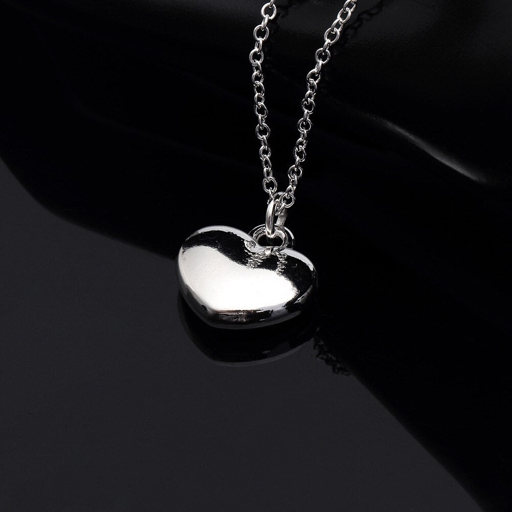 charms 925 Stamped Silver Solid Romantic heart Necklace For Women designer party wedding accessories Jewelry gifts