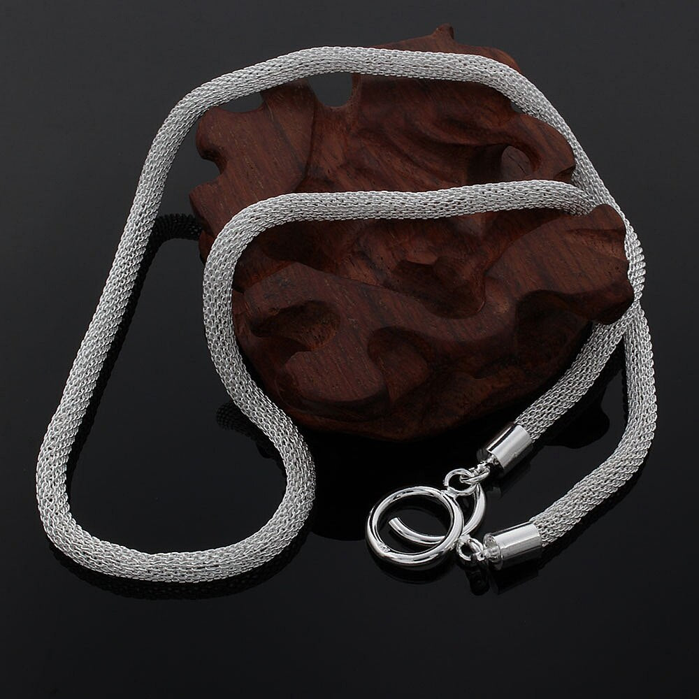 925 Stamped Silver Necklaces for woman Retro Christmas Gifts wedding party fine  Jewelry